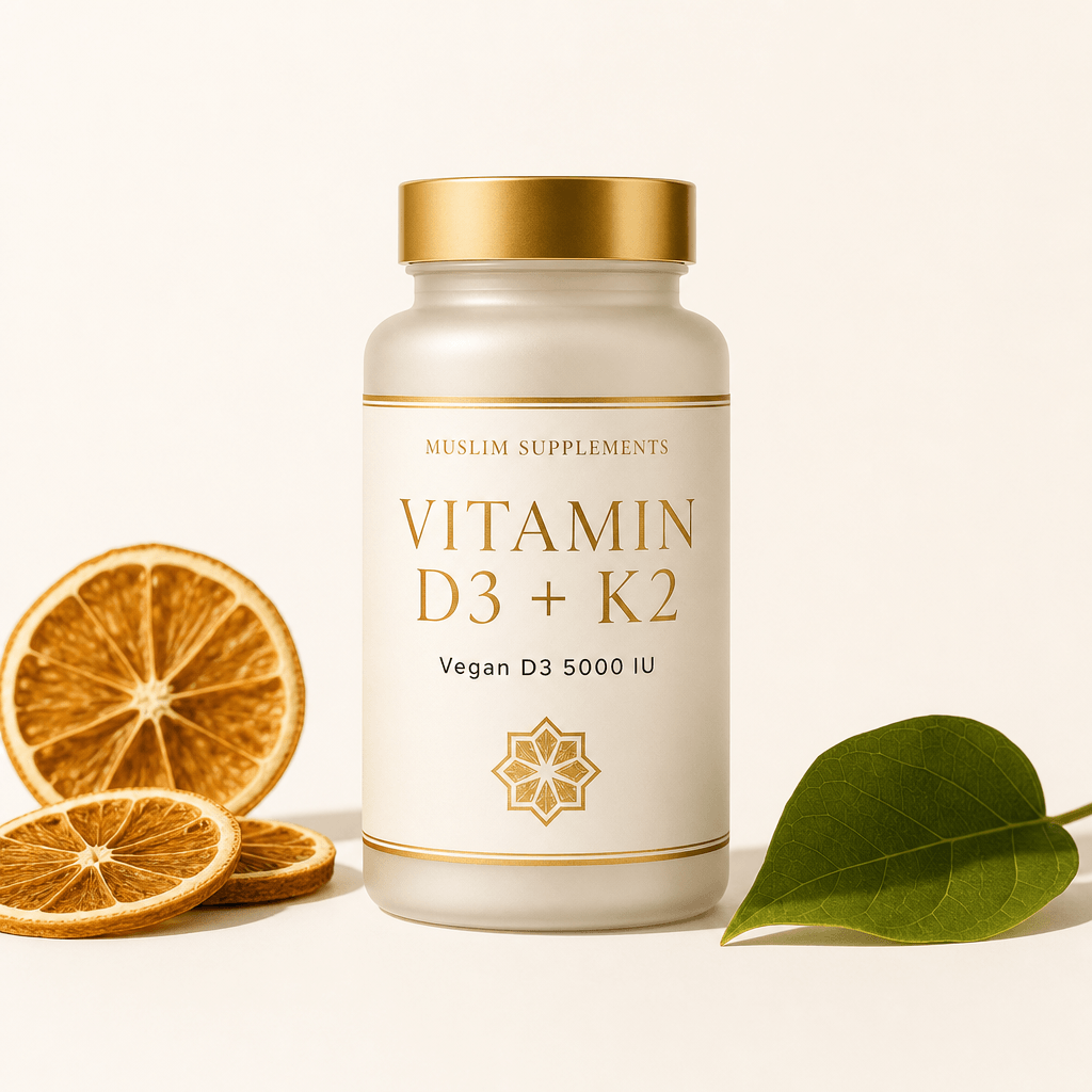 Vitamin D3 + K2 — halal supplement by Muslim Supplements
